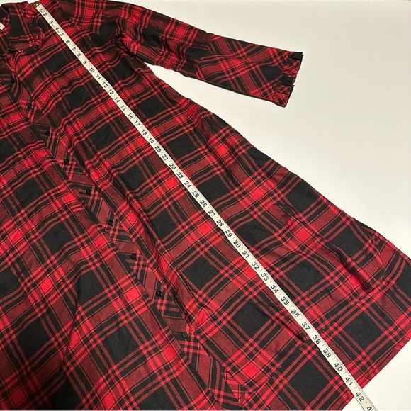 Soft Surroundings Bennington Shirt Dress Plaid - Picture 5 of 8